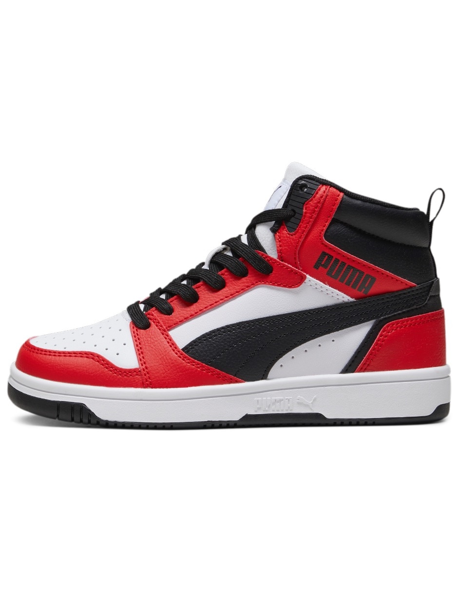Tenis Puma Rebound V6 Mid Jr unisex para entrenamiento