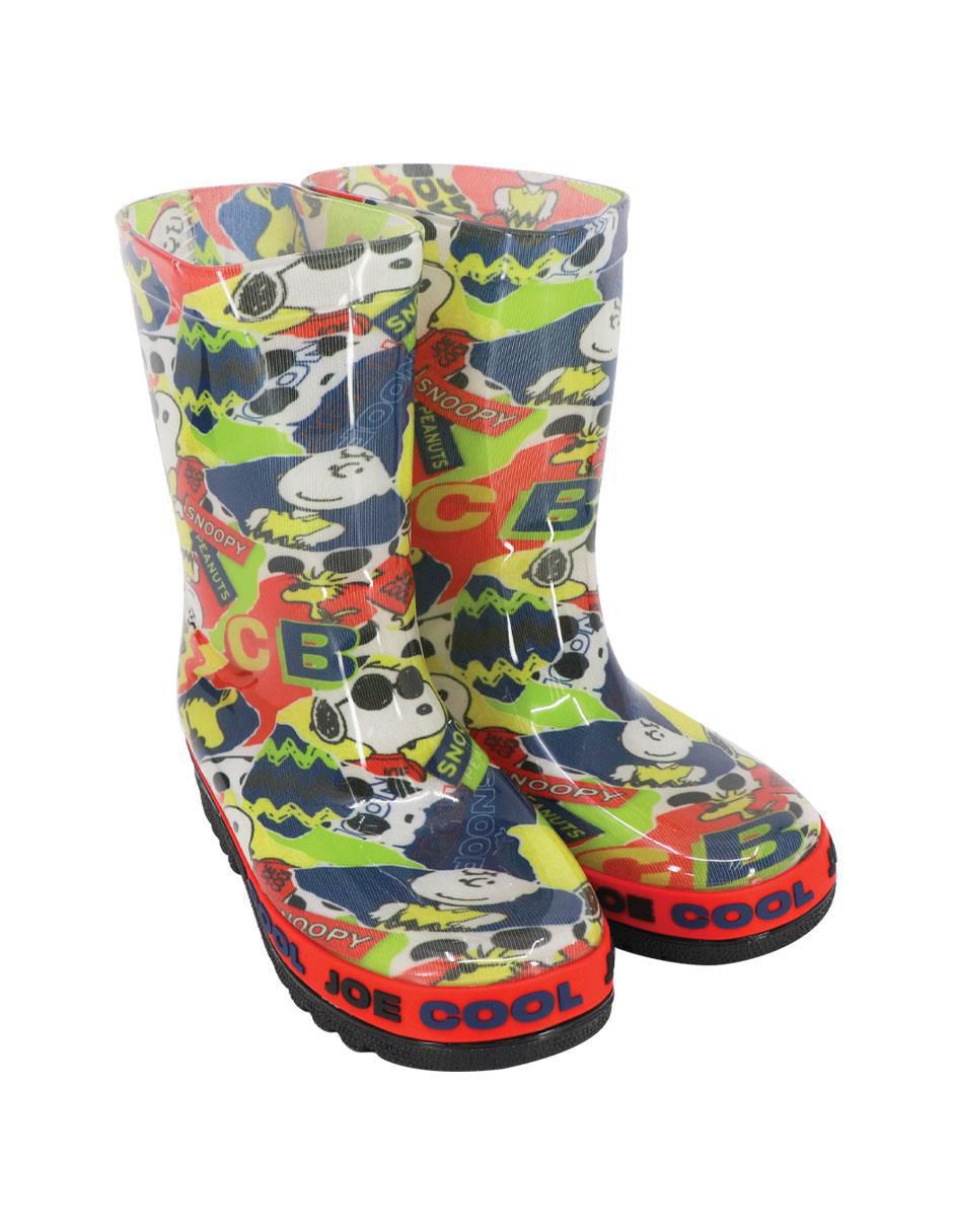 Bota de lluvia Snoopy para niño