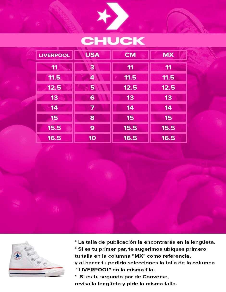 Tenis Converse para niño Ctas Hi