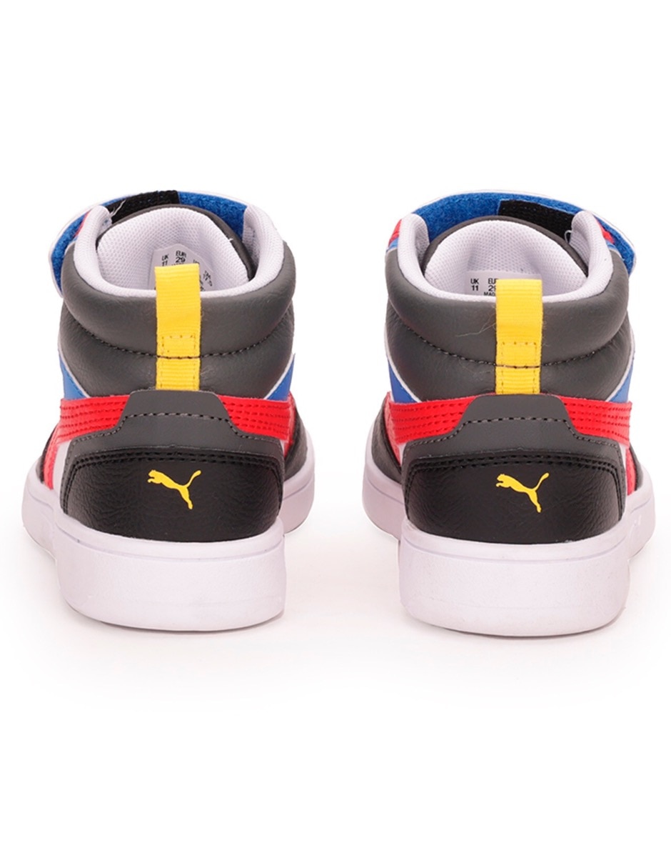 Tenis Puma para niño Rebound V6 Mid Ac Ps