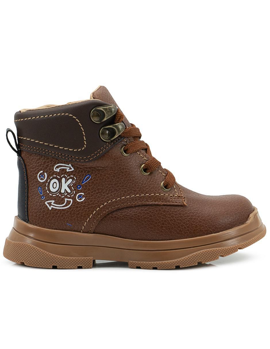 Bota de piel para niño