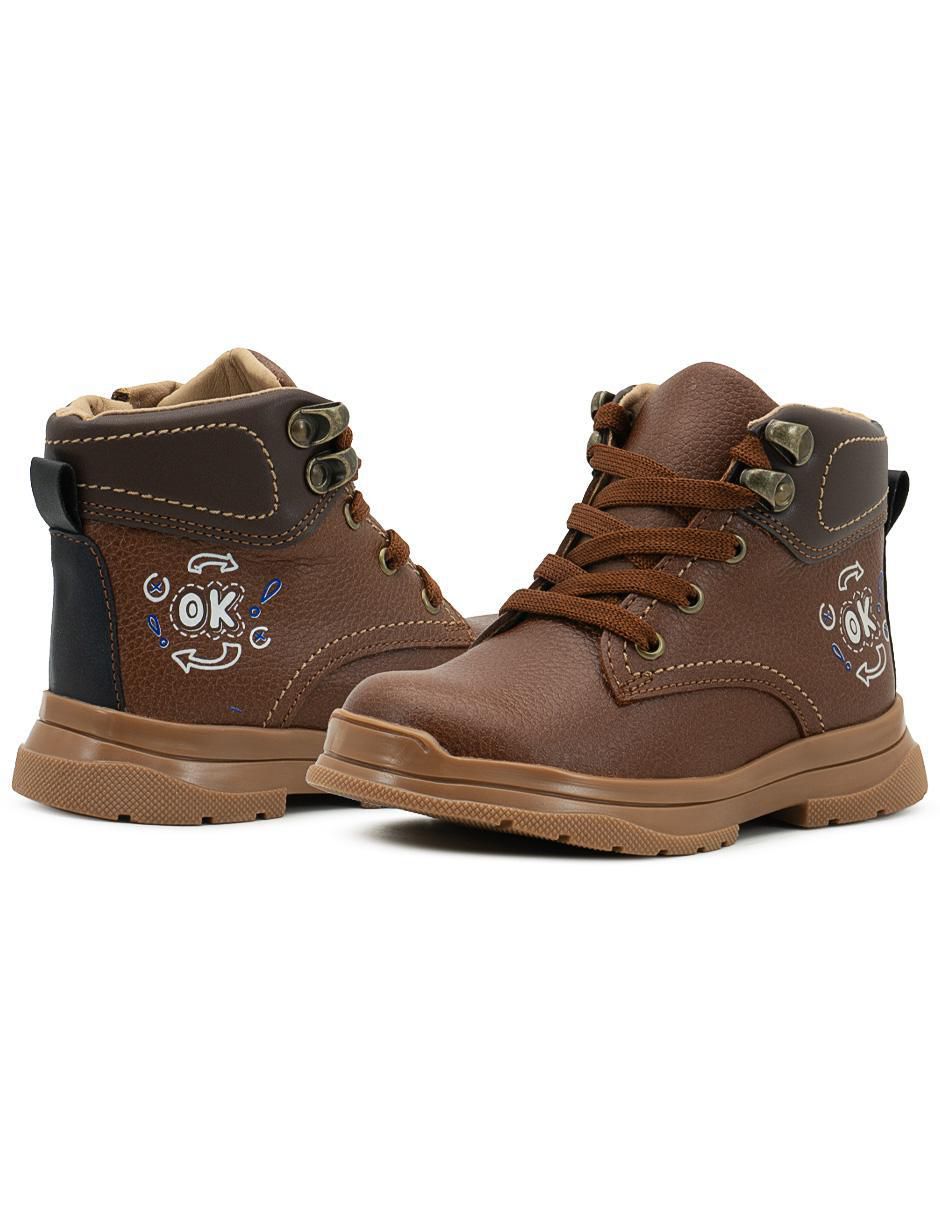 Bota de piel para niño