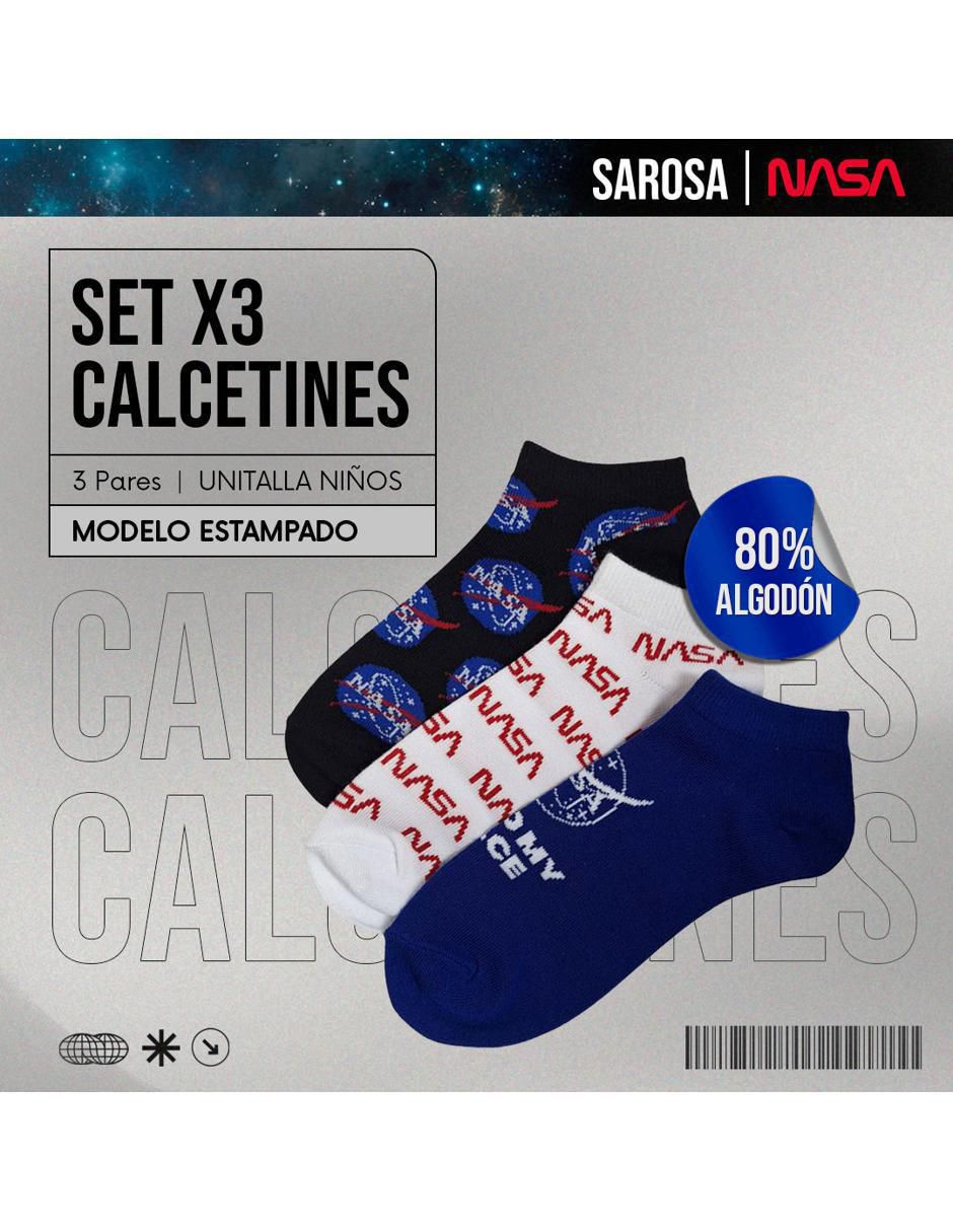Set calcetín Nasa de algodón infantil 3 pares 6