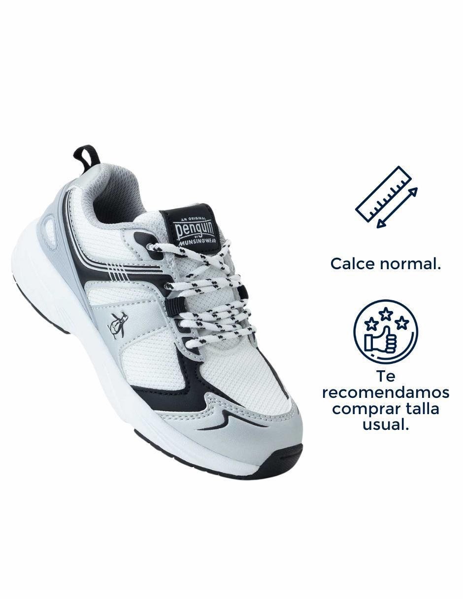 Tenis para niño Mesh Y Pu Leather