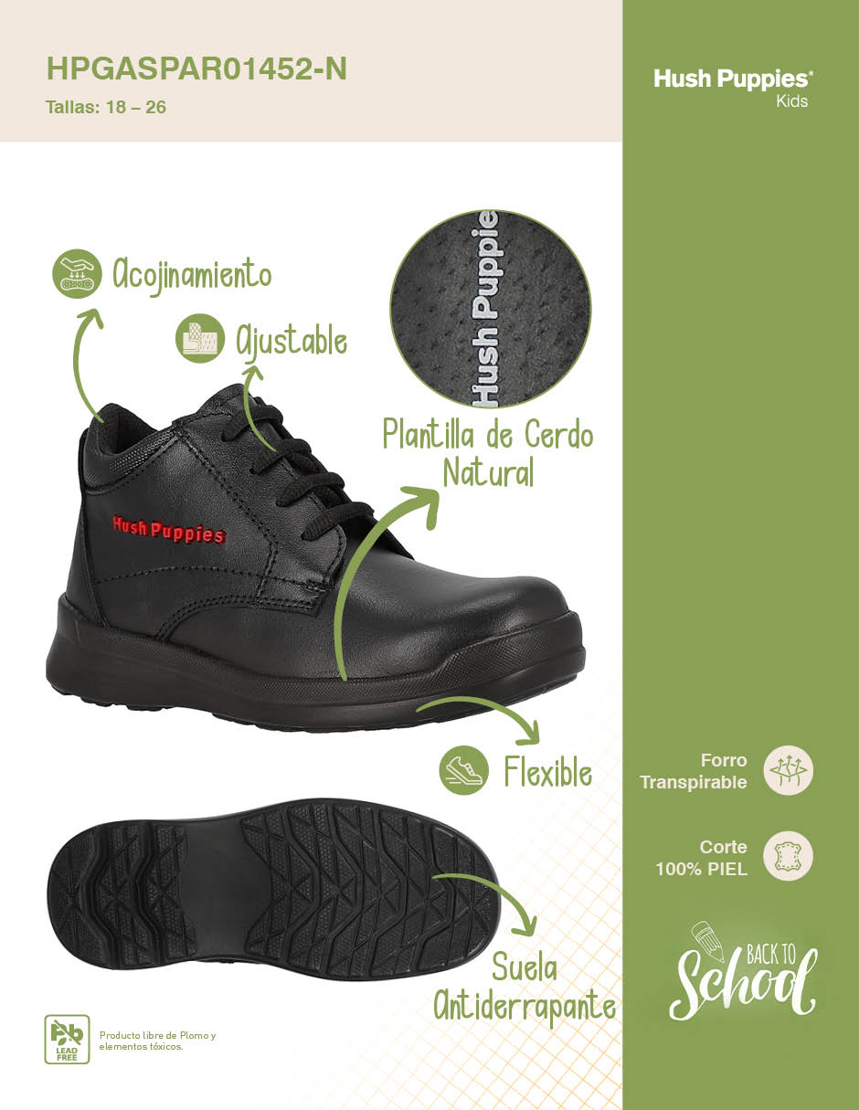 Zapato Hus de piel para niño 10