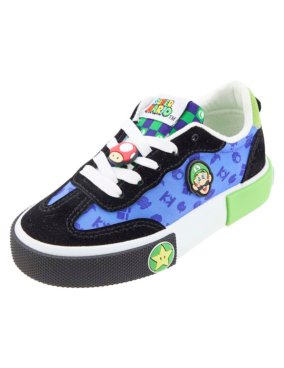 Tenis para niño Super Mario Luigi 7
