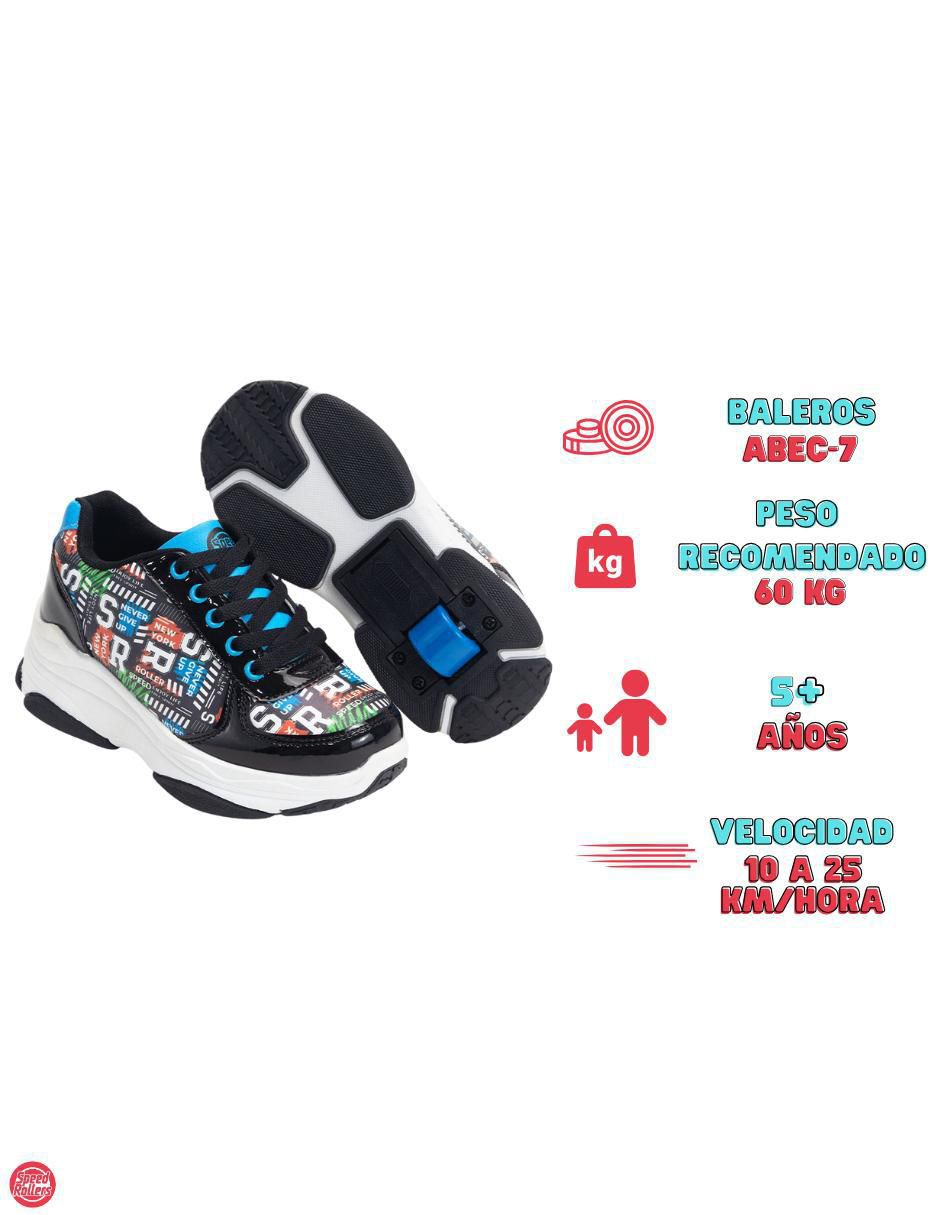 Tenis con ruedas para niño Street Skate