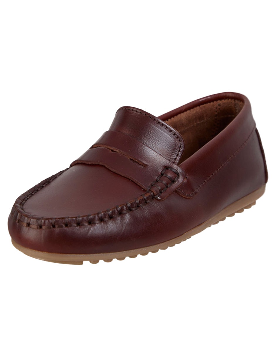 Zapato Pisamonas De Piel Para Niño