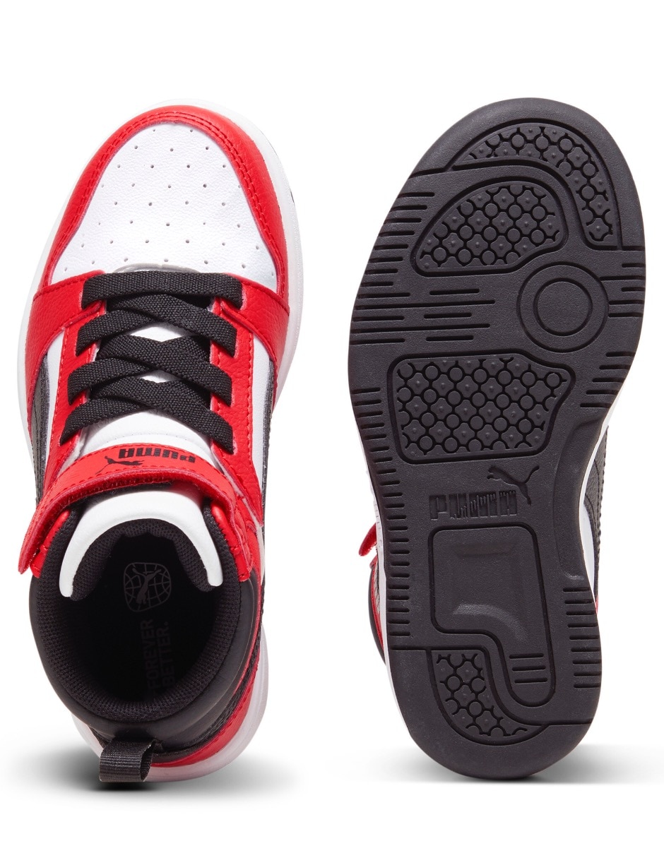 Tenis para niño Rebound V6 Mid Ac Ps
