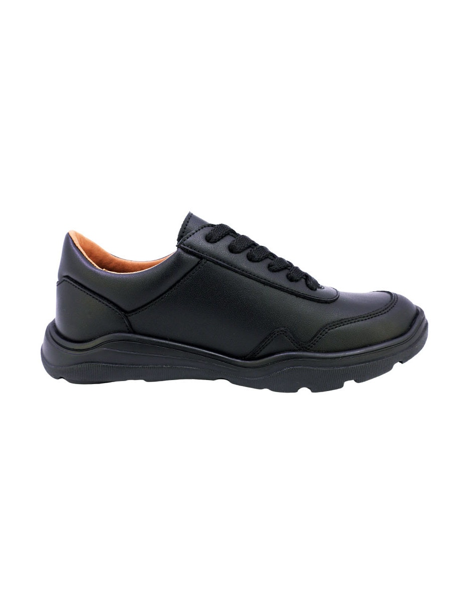 Zapato zapato escolar de piel para niño 5