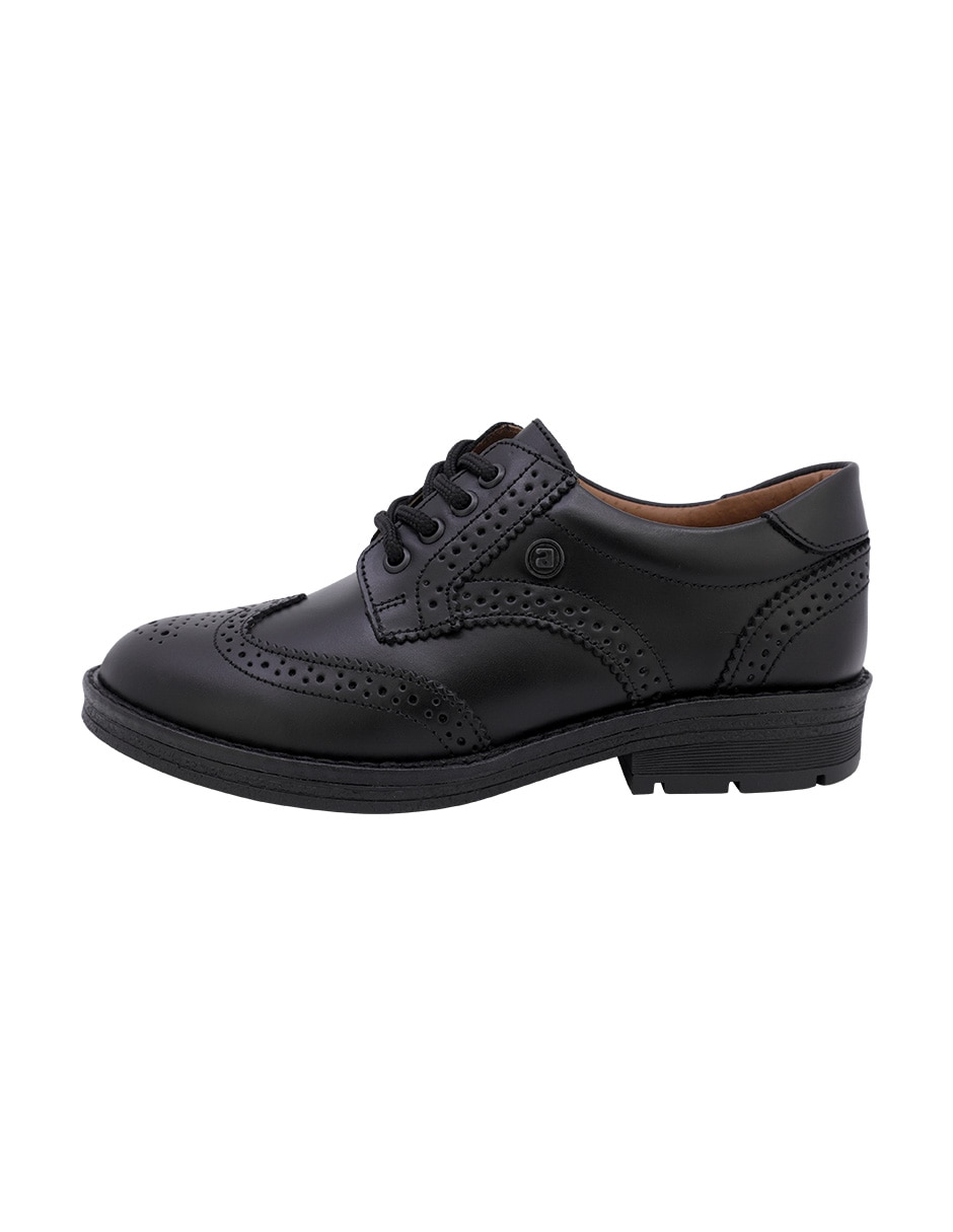 Zapato audaz escolar de piel para niño
