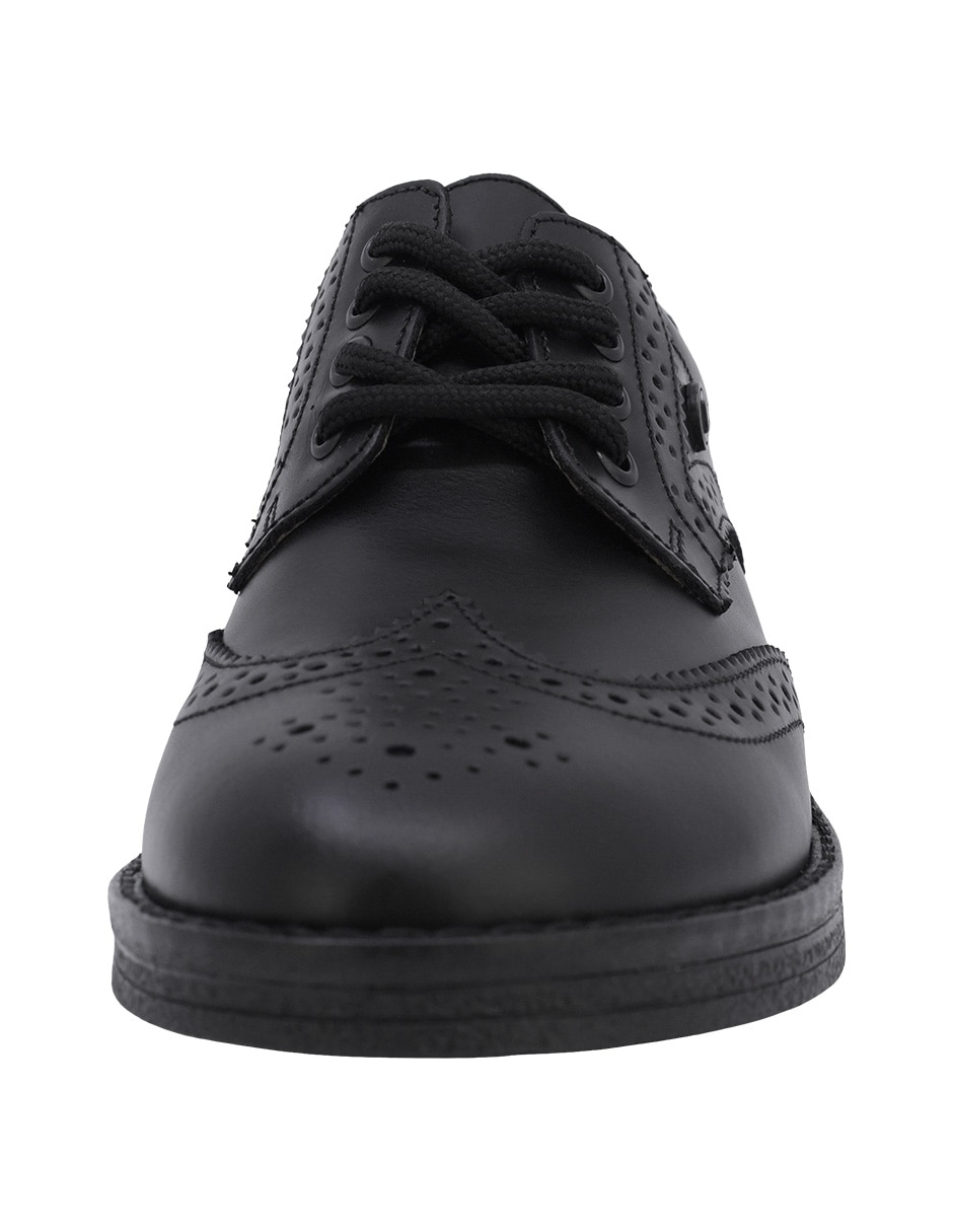 Zapato audaz escolar de piel para niño