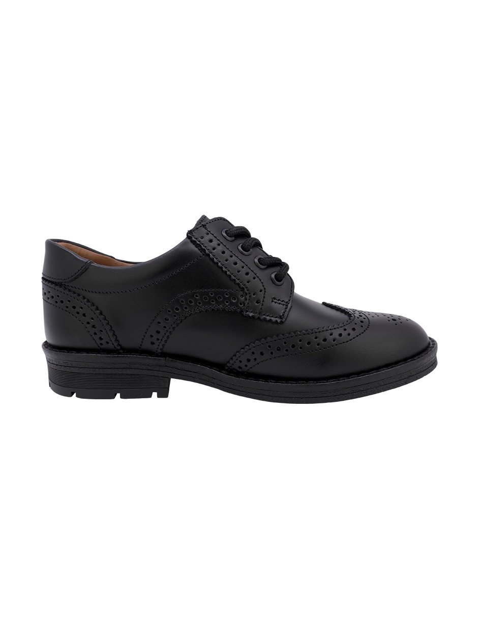 Zapato audaz escolar de piel para niño