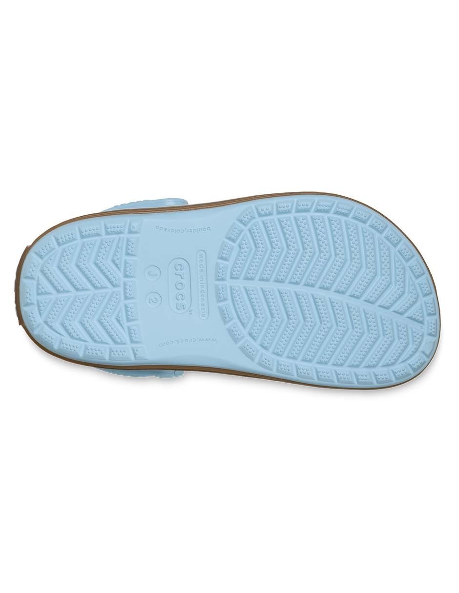 Sandalia Crocband Gum Clog K para niño