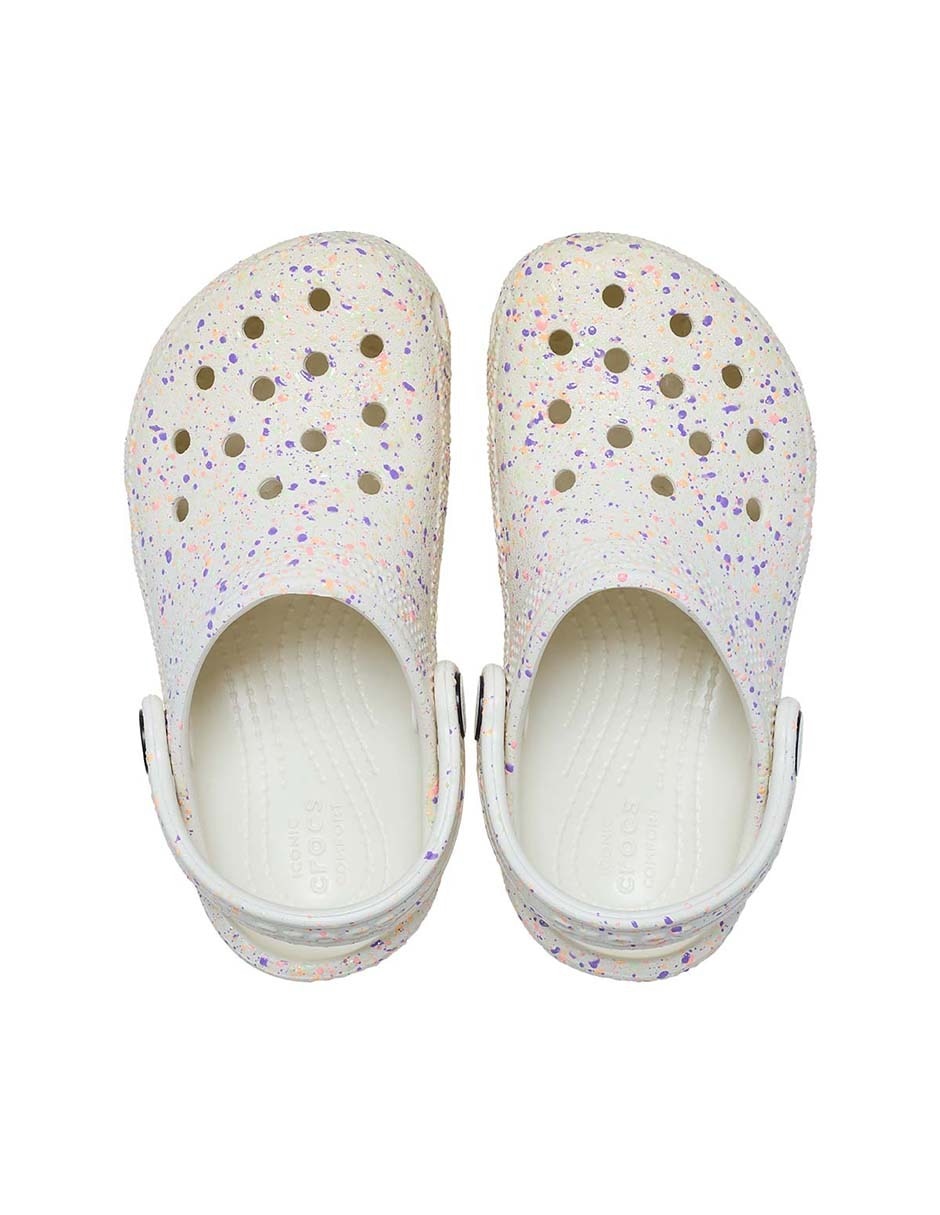 Sandalia Classic Glow Paint Splatter para niño