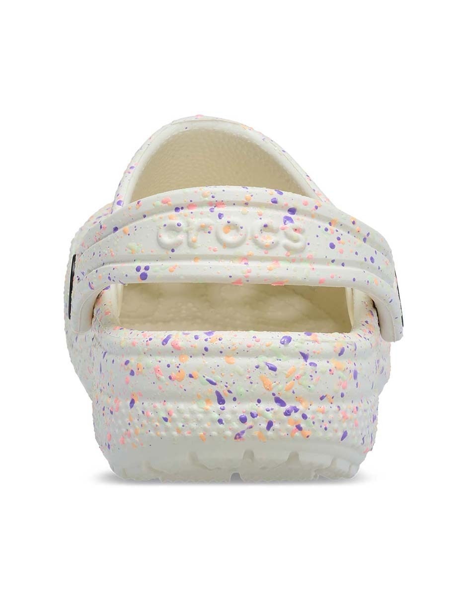 Sandalia Classic Glow Paint Splatter para niño