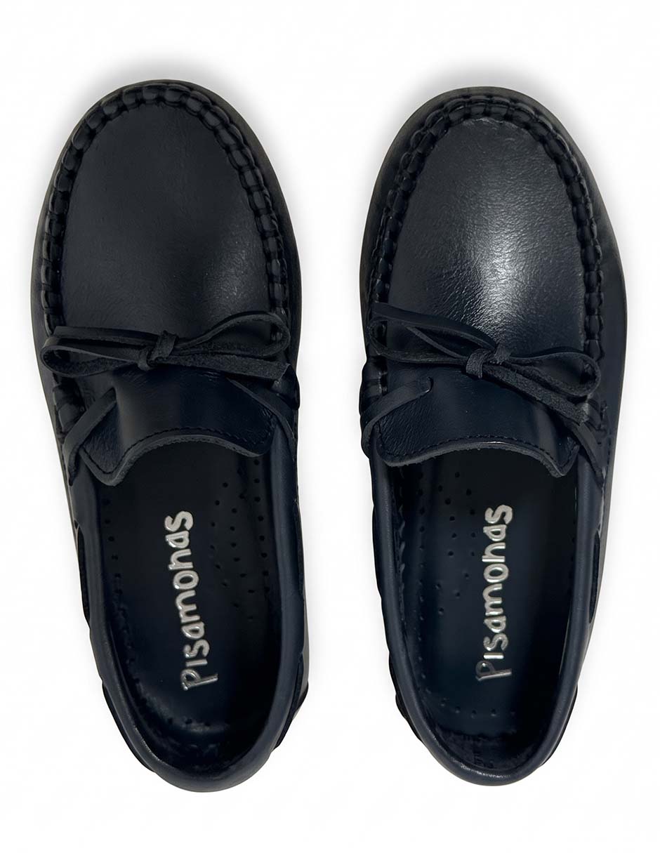 Mocasín de piel para niño
