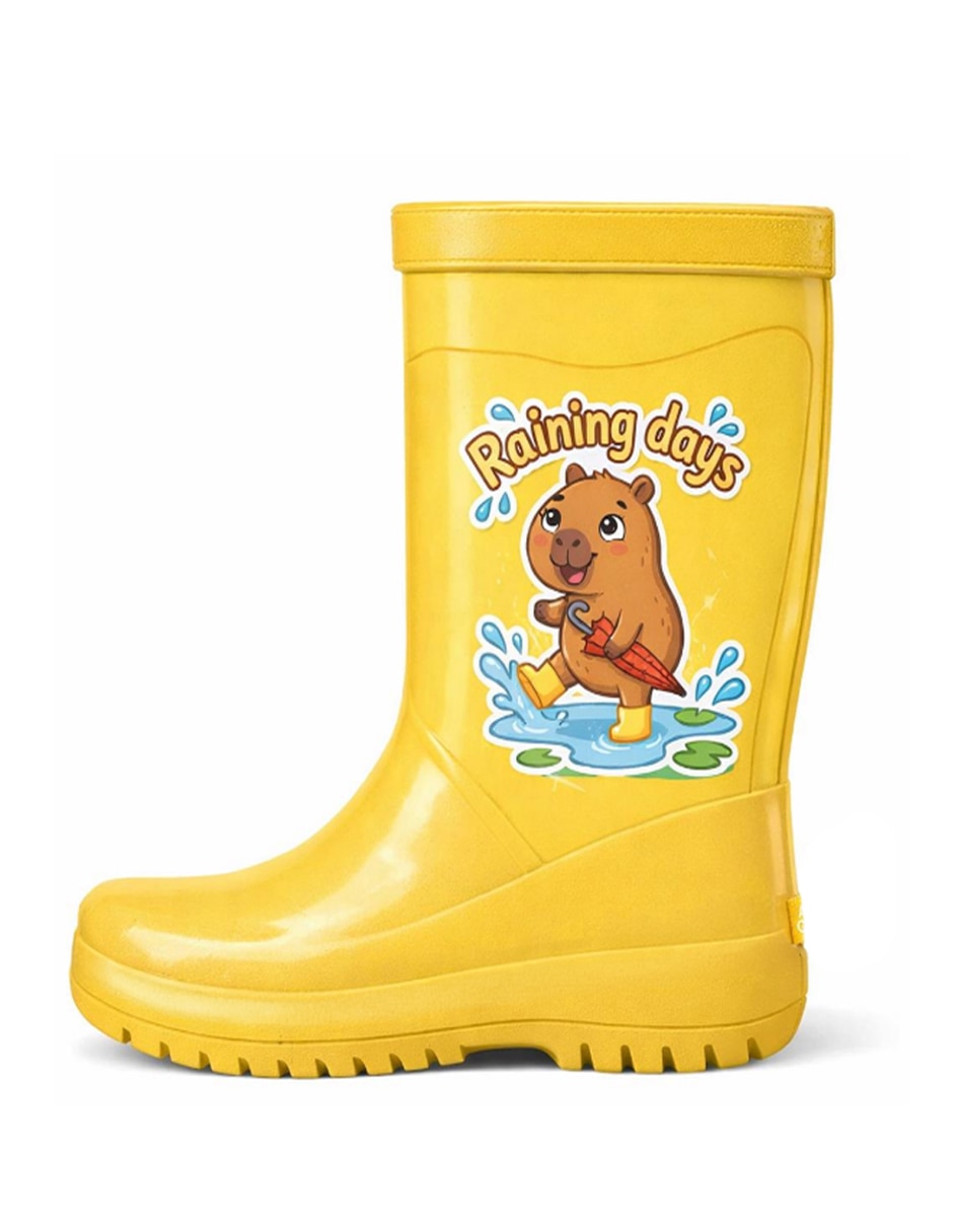 Bota de piel bota de lluvia para niño