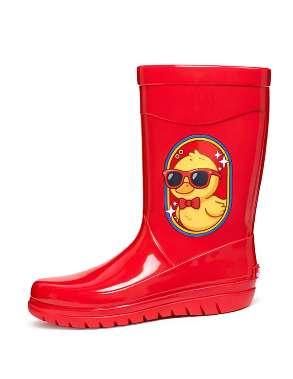 Zapato escolar de piel botas de lluvia para niño 6