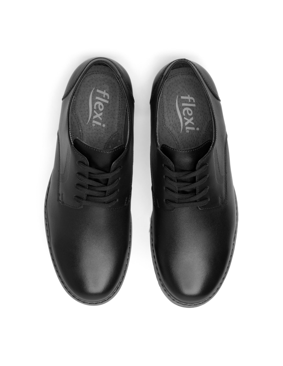 Zapato flexi escolar de piel para niño