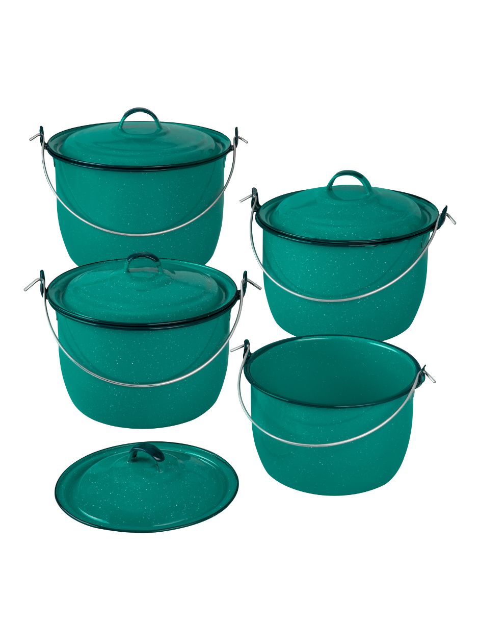 Batería de cocina 323900 de peltre pesado 8 piezas Batería de cocina 323900 de peltre pesado 8 piezas