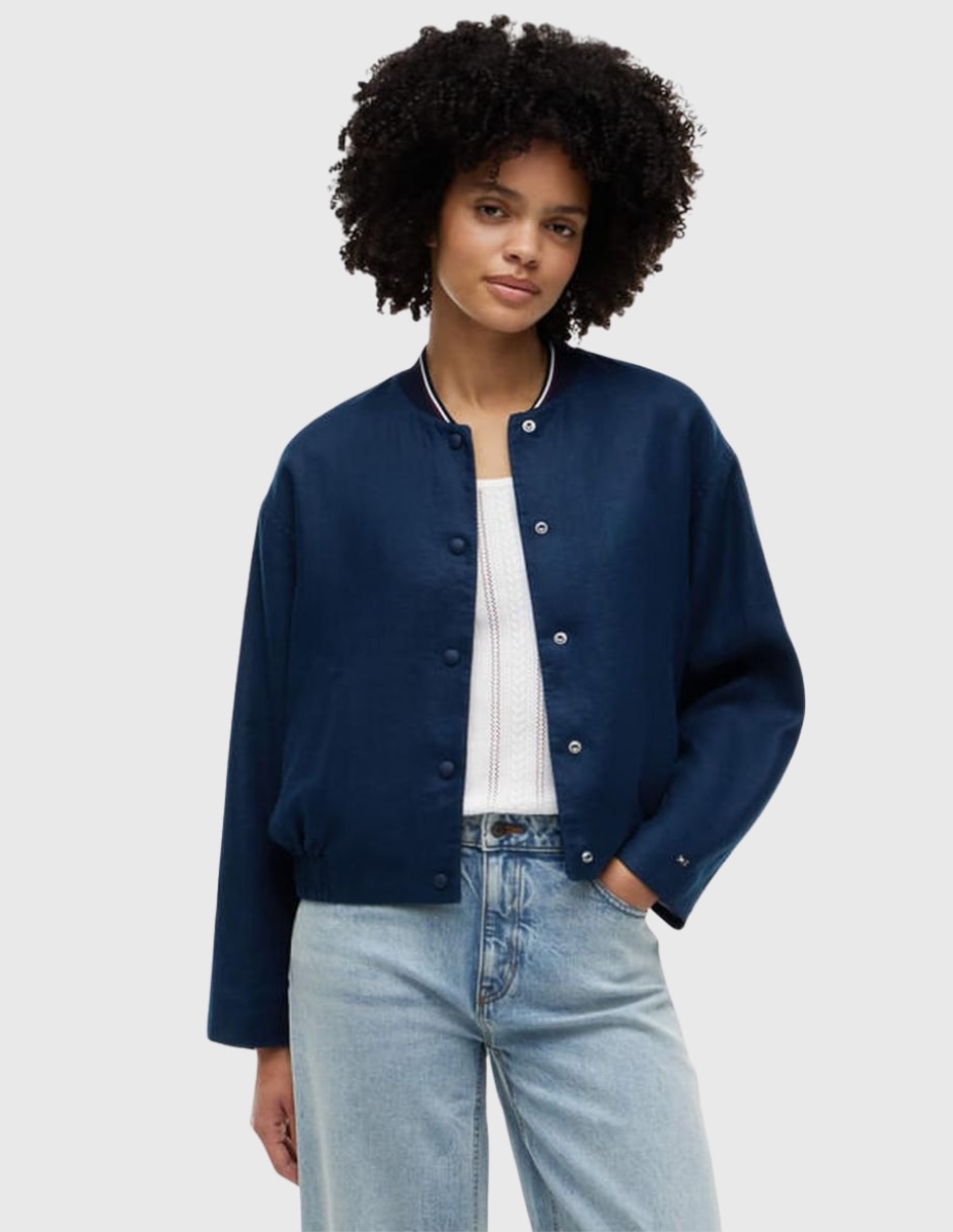 Chamarra bomber de algodón para mujer