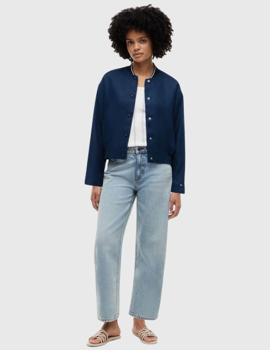 Chamarra bomber de algodón para mujer