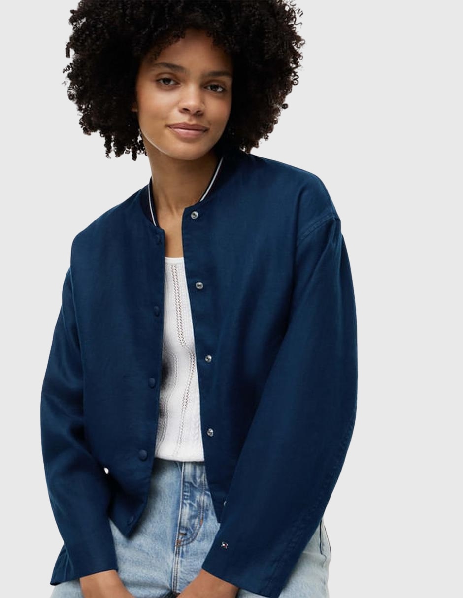 Chamarra bomber de algodón para mujer