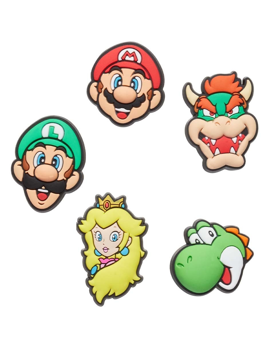 Goma jibbitz super mario 5 pack mario bros 3