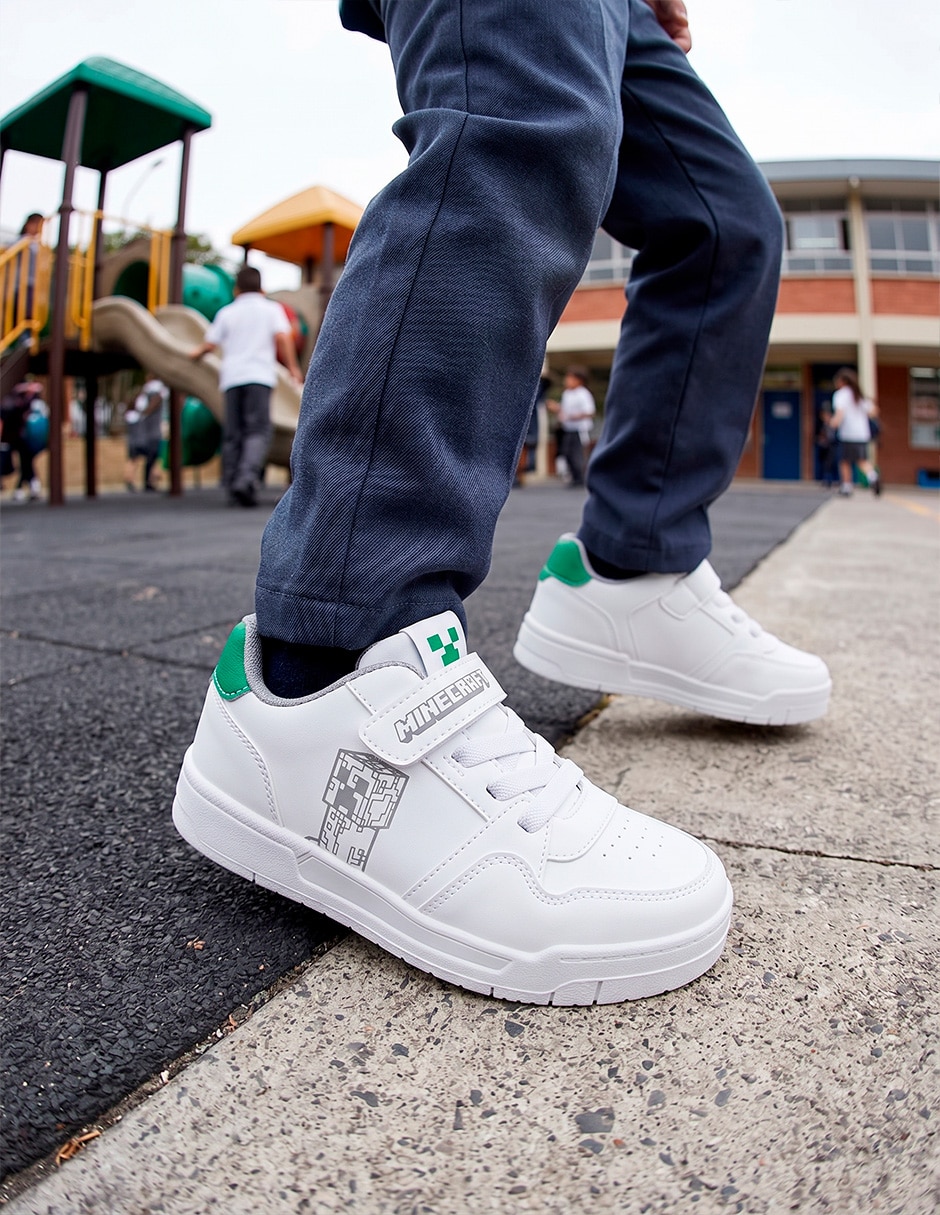 Tenis para niño minecraft creeper 6