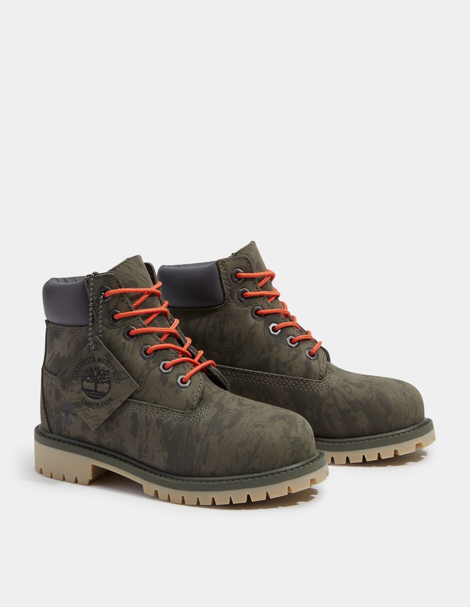 Bota de piel(si aplica) Botas impermeables Timberland® Premium de 6 pulgadas para niño Verde TB0A5RKGAKA No aplica para Infantil Unisex 4